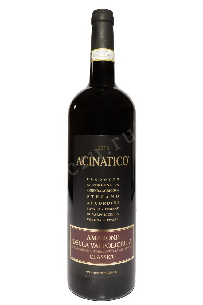Бутылка Acinatico Amarone della Valpolicella Classico DOCG in wooden box 2318 1.5 л