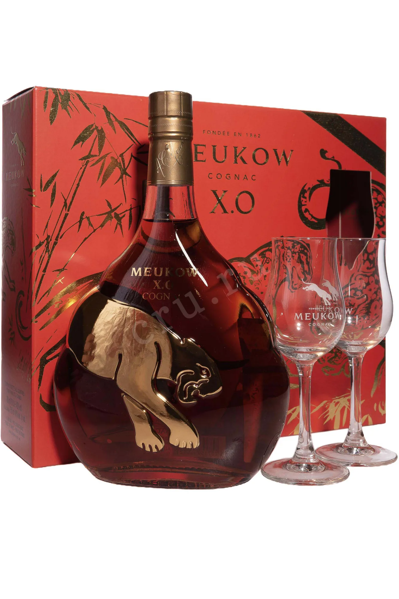Meukow XO in gift box with 2 glasses 0.7 л купить коньяк Меуков ХО
