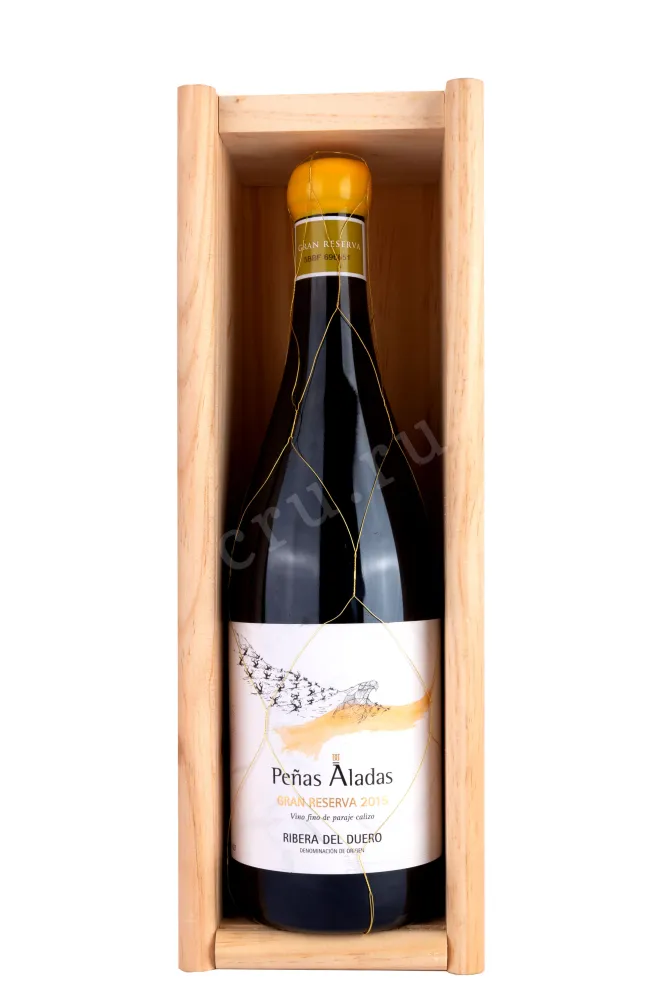 В деревянной коробке Penas Aladas Gran Reserva Ribera del Duero wooden box 2015 0.75 л