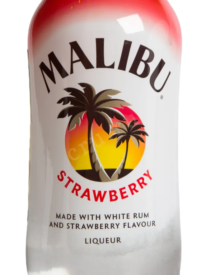 Этикетка Malibu Strawberry 0.7 л