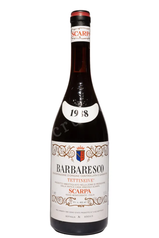 Вино Scarpa Tettineive Barbaresco DOCG 1988 0.75 л