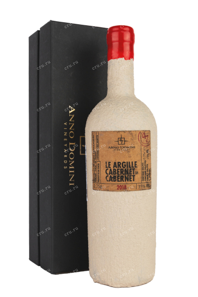Вино Le Argille Cabernet di Cabernet  Anno Domini 47 in gift box 2018 0.75 л
