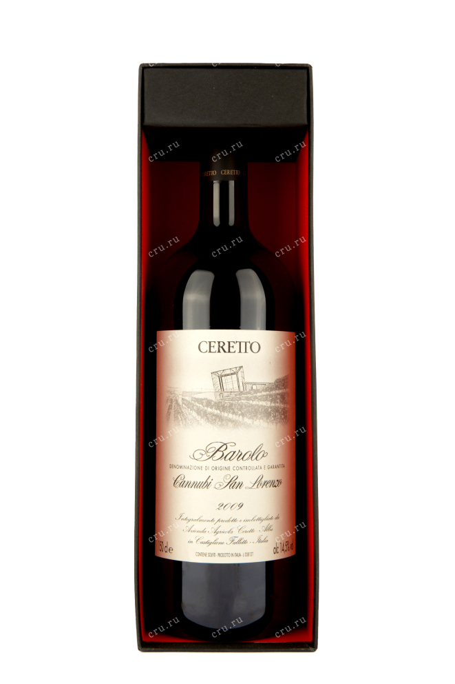 Вино Черетто Бароло Каннуби Сан Лоренцо 1,5 в подарочной коробке