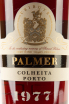 Этикетка Palmer Porto Colheita  1977 0.75 л