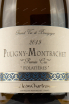 Этикетка Puligny-Montrachet Premier Cru Folatieres 2019 0.75 л