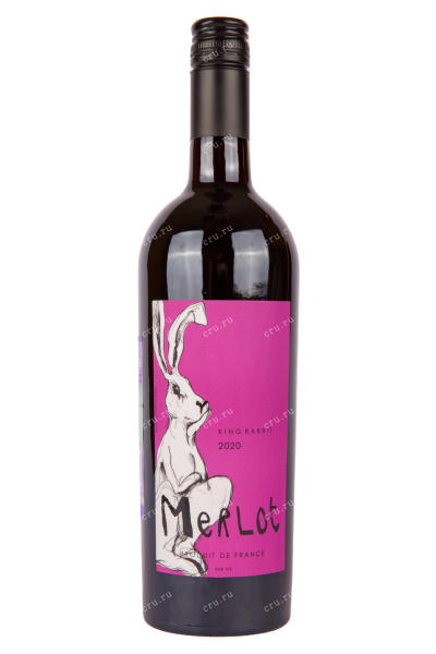 Вино King Rabbit Merlot 2021 0.75 л