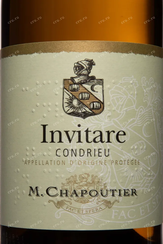 Этикетка M.Chapoutier Condrieu Invitare AOC 2023 0.75 л