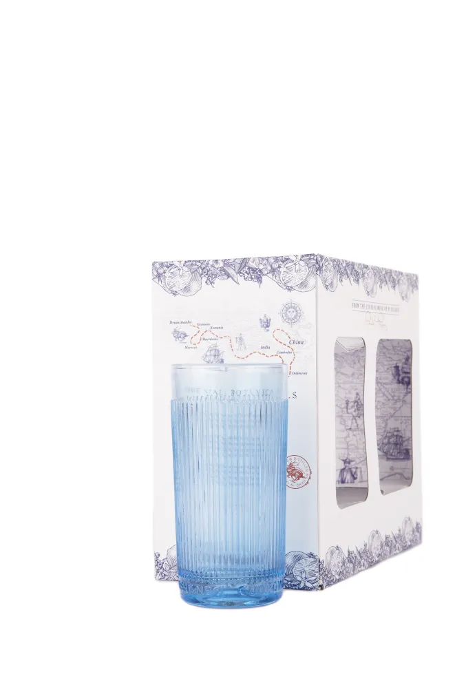 Подарочная упаковка со стаканом джина Драмшанбо Ганпаудер Айриш в подарочной коробке + стакан 0.5