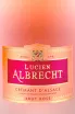 Этикетка Cremant d'Alsace Lucien Albrecht Rose with gift box 2022 1.5 л