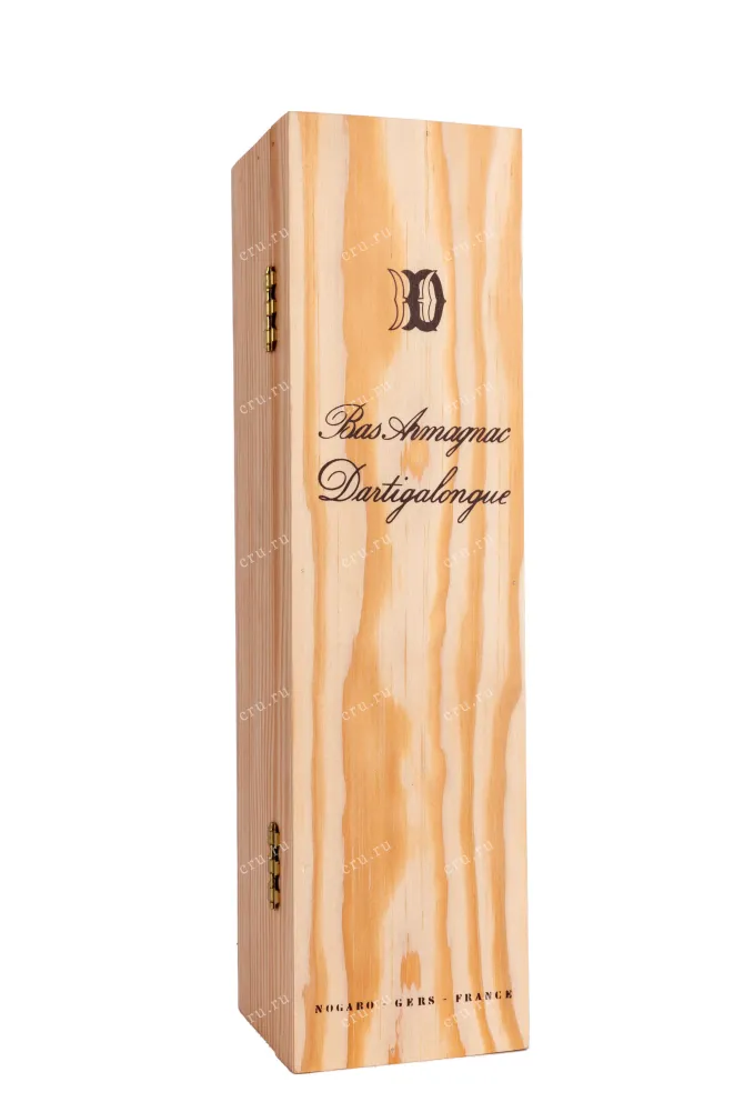 Деревянная коробка Vintage Bas Armagnac Dartigalongue wooden box 1966 0.5 л