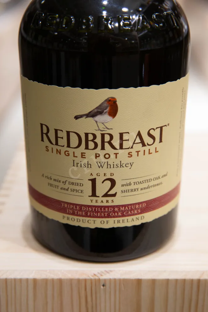Этикетка Redbreast 12 years in gift box 0.7 л