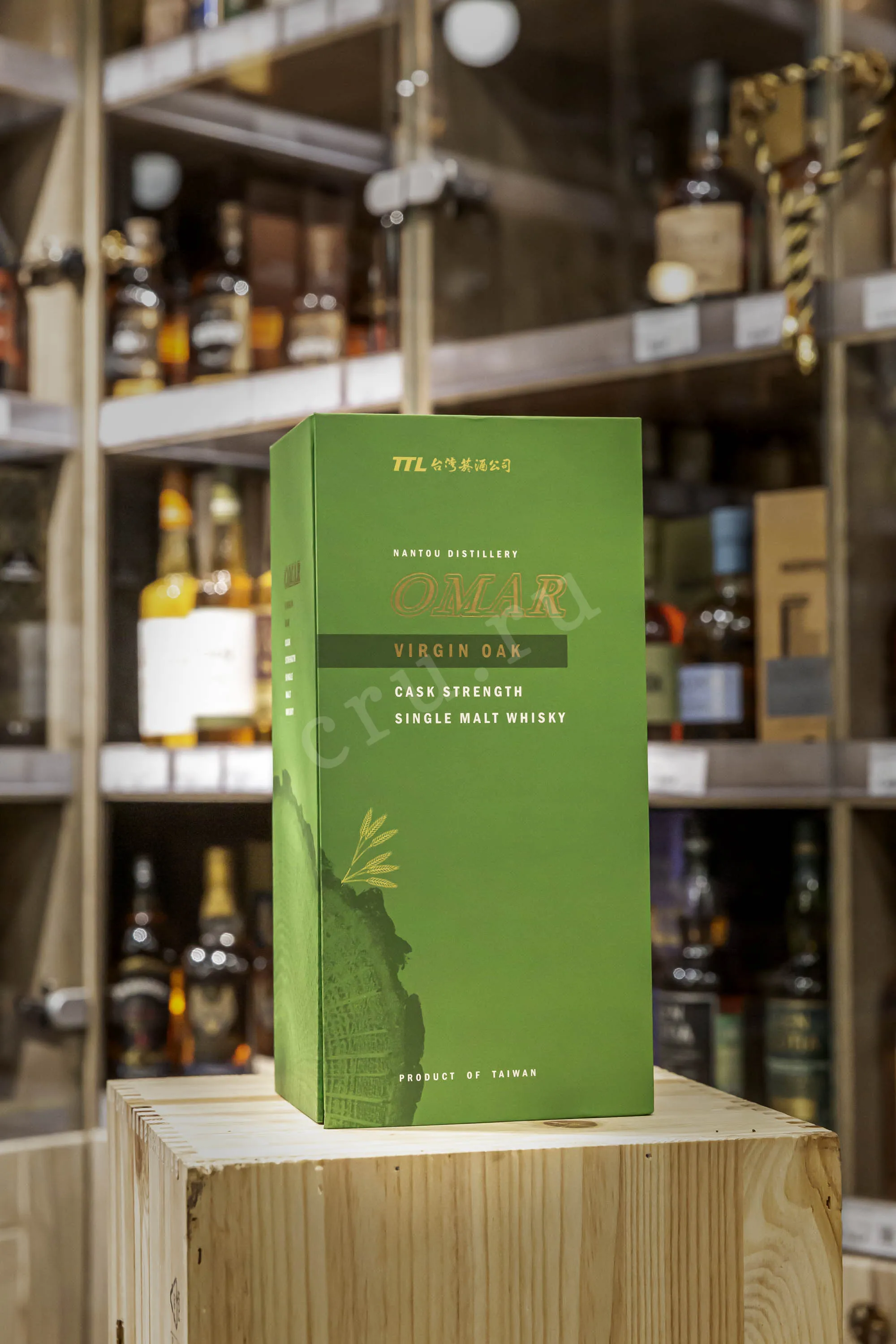 Omar Cask Strength Single Malt Virgin Oak Cask in gift box 0.7 л
