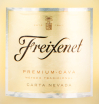 Этикетка игристого вина Freixenet Cava Carta Nevada 0.75 л