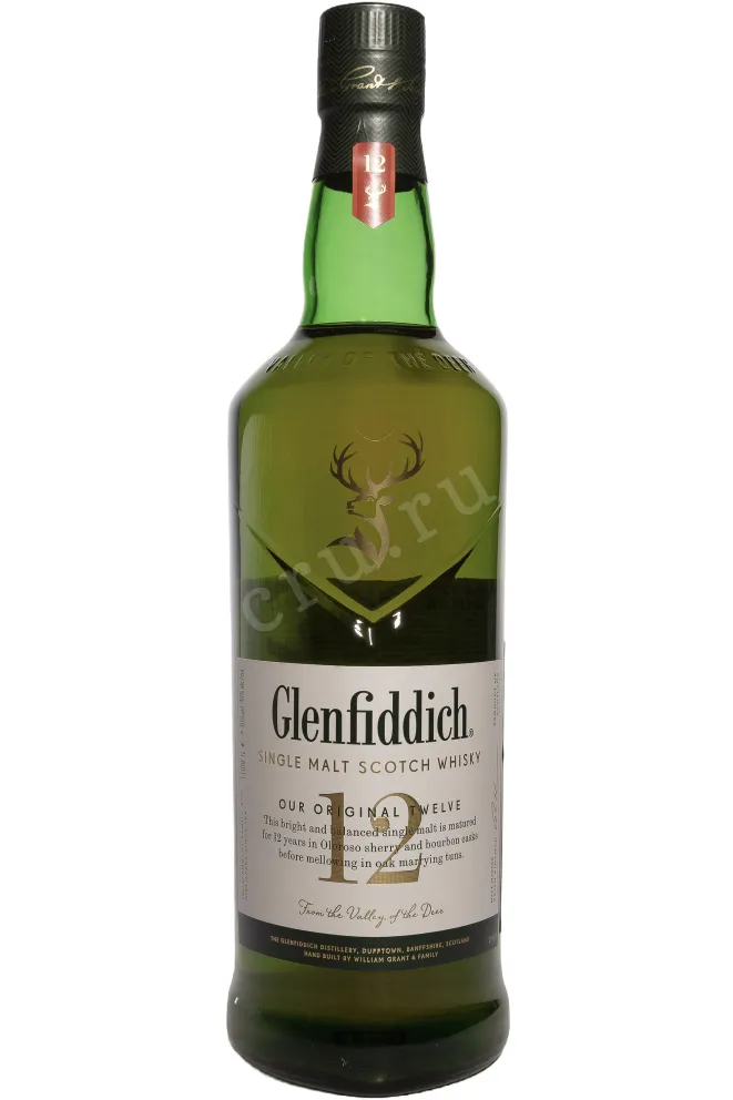 Бутылка Glenfiddich 12 Years Old in tube 1 л