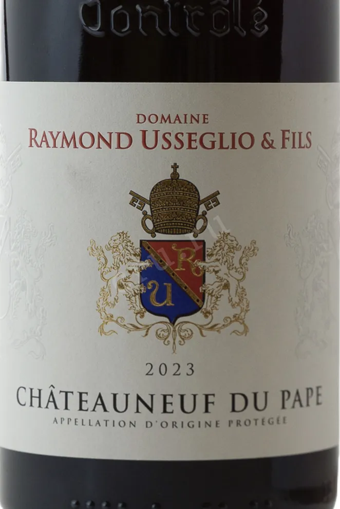 Этикетка Domaine Raymond Usseglio Et Fils Chateauneuf du Pape 2023 0.75 л