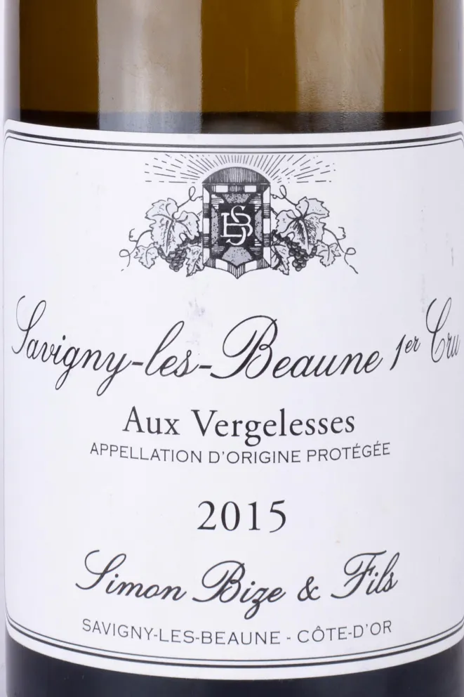 Этикетка Savigny-les-Beaune 1er Cru Aux Vergelesses Simon Bize et Fils 2015 0.75 л