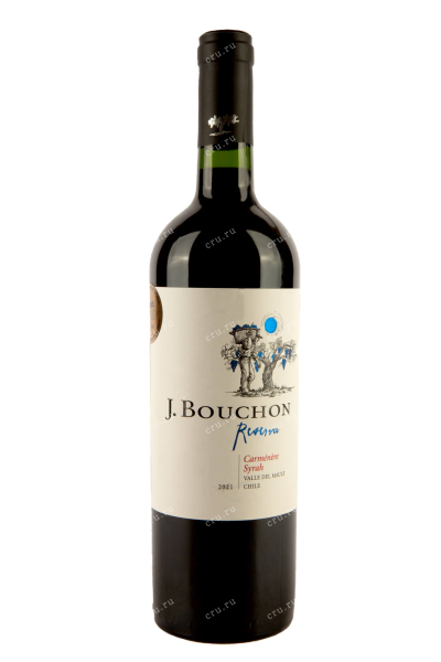 Вино Carmenere Syrah Reserva J. Bouchon 2021 0.75 л