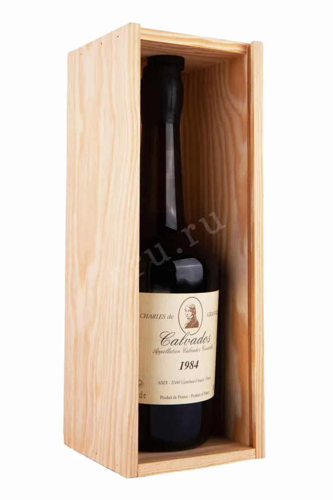 В деревянной коробке Charles de Granville in wooden box 1984 0.7 л