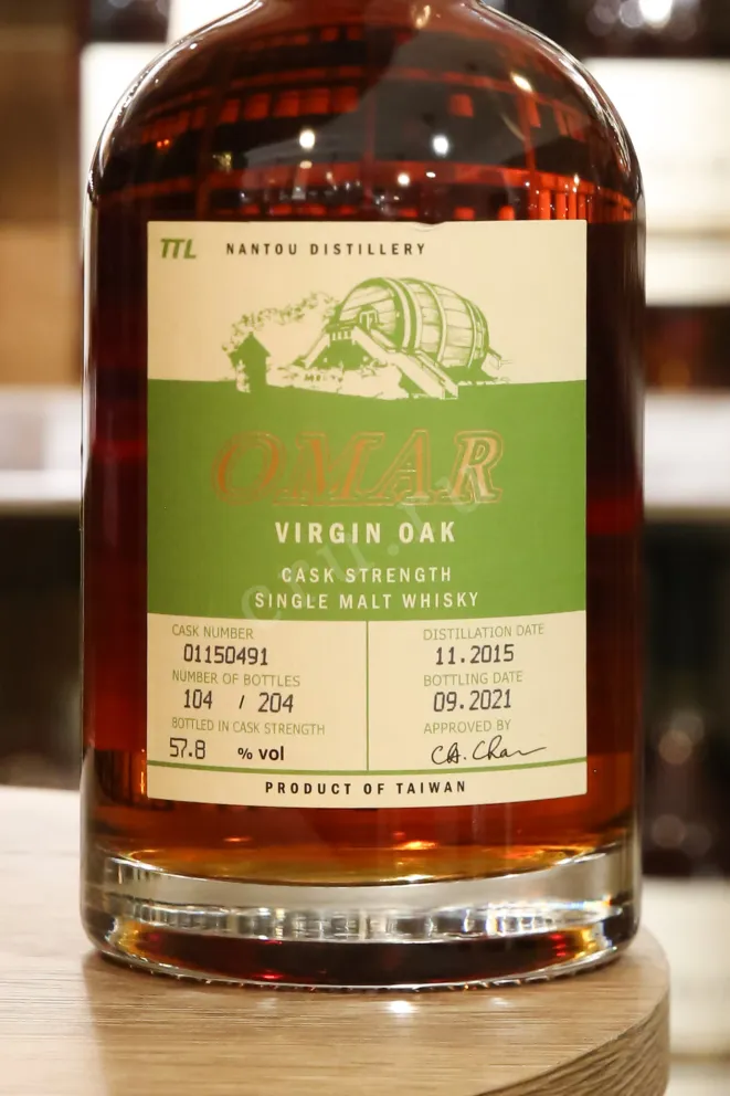 В магазине Крю Профи Omar Cask Strength Single Malt Virgin Oak Cask in gift box 0.7 л