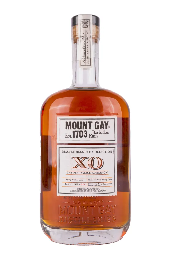 Бутылка Mount Gay XO Peat Smoke Expressions wooden box 0.7 л
