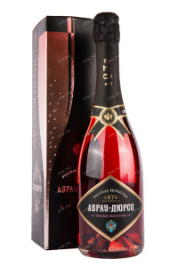 Игристое вино Абрау-Дюрсо Розовое Полусухое в подарочной коробке   0.75 л