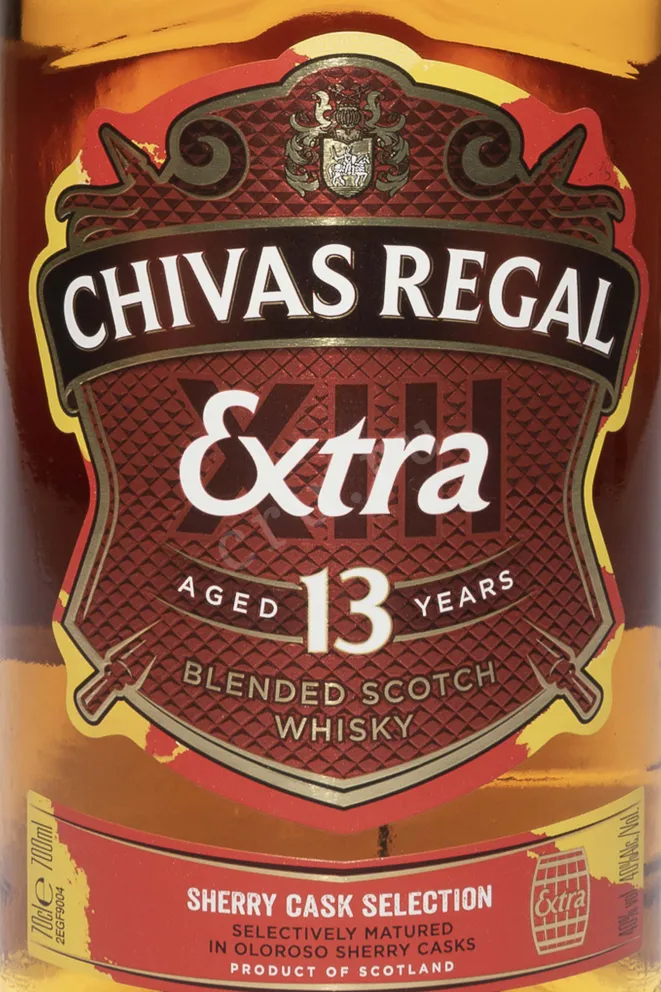 Этикетка Chivas Regal Extra 0.7 л