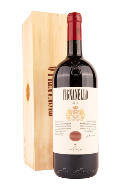 Вино Antinori Tignanello Toscana IGT with wooden box 2019 1.5 л