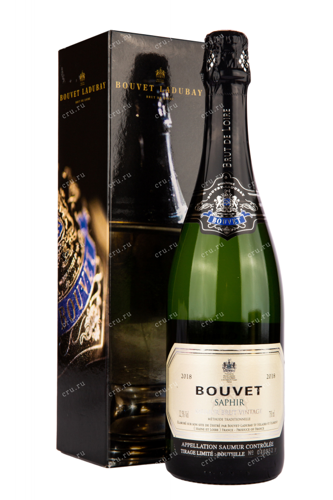 Игристое вино Bouvet Saphir Saumur Vintage with gift box 2021 0.75 л