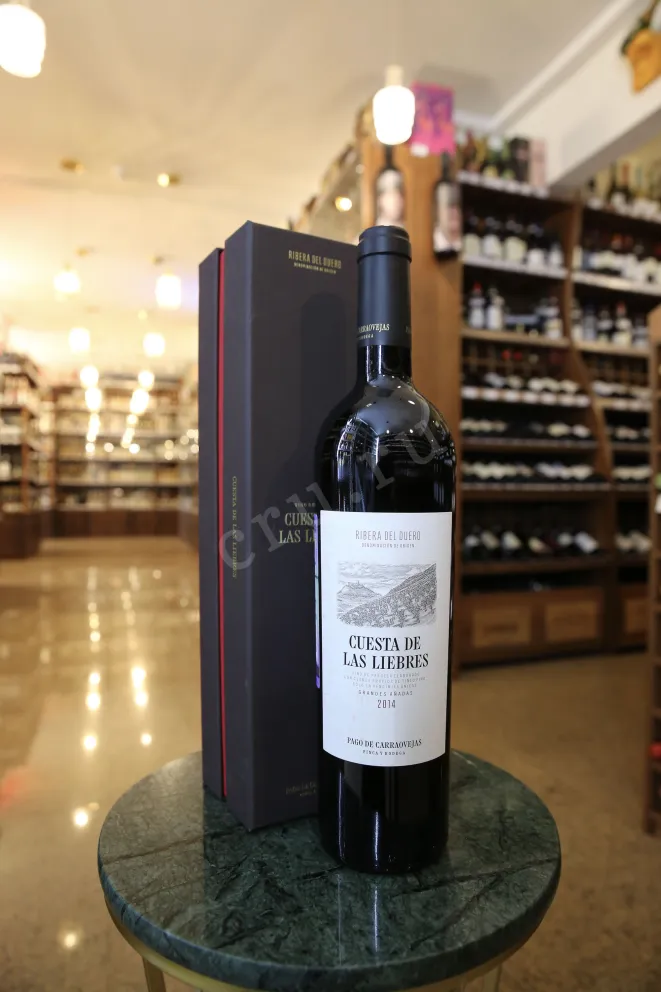 В магазине Крю Профи Pago de Carraovejas Cuesta de Las Liebres Ribera del Duero DO 2014 0.75 л