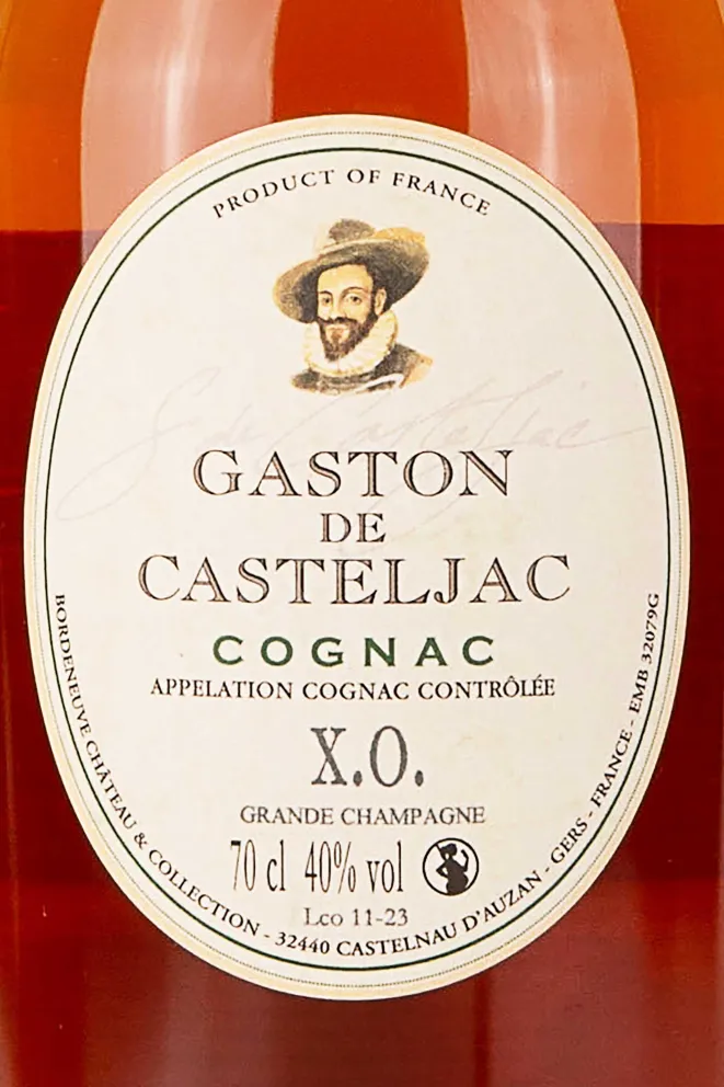 Этикетка Gaston de Casteljac XO 0.7 л