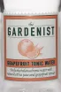 Этикетка The Gardenist Grapefruit 0.2 л