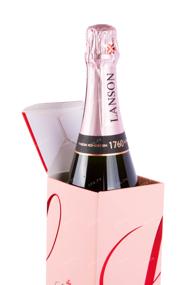 Игристое вино Лансон Роуз Брют 2015 0.75 в подарочной коробке  