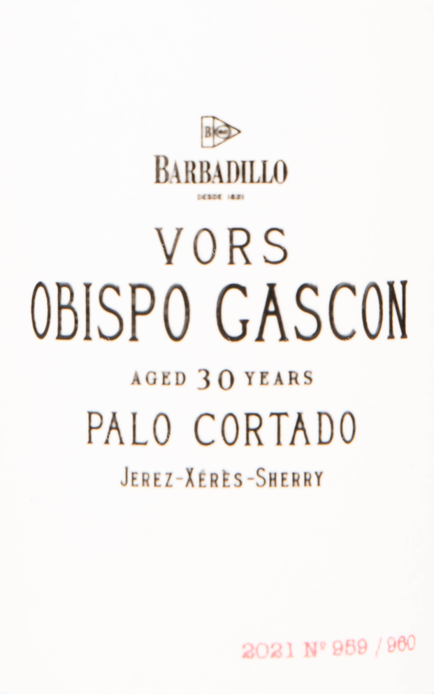 Херес Barbadillo Palo Cortado 30 Years Old with gift box 1991 0.375 л