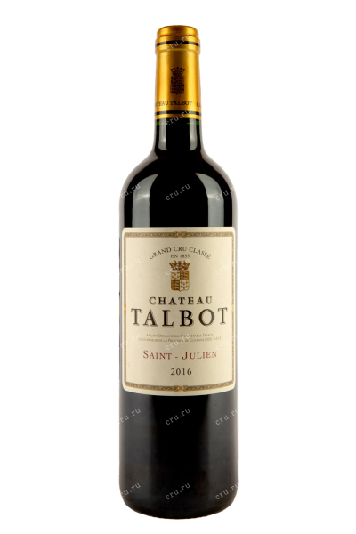 Вино Chateau Talbot St-Julien Grand Cru Classe 2016 0.75 л
