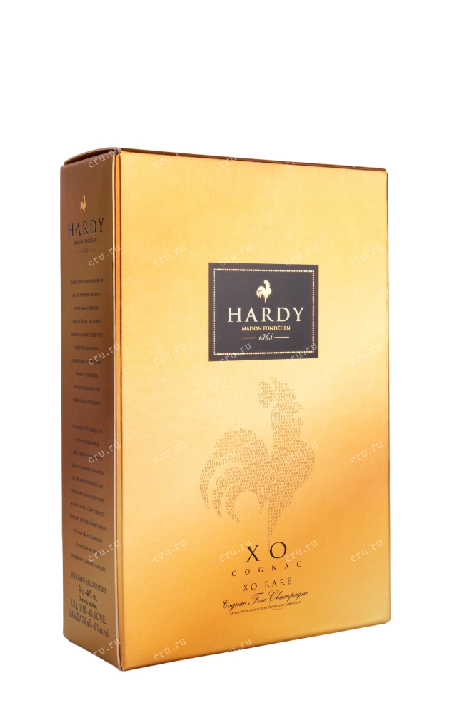 Подарочная коробка Hardy Rare XO 25 years decanter in gift box 0.7 л