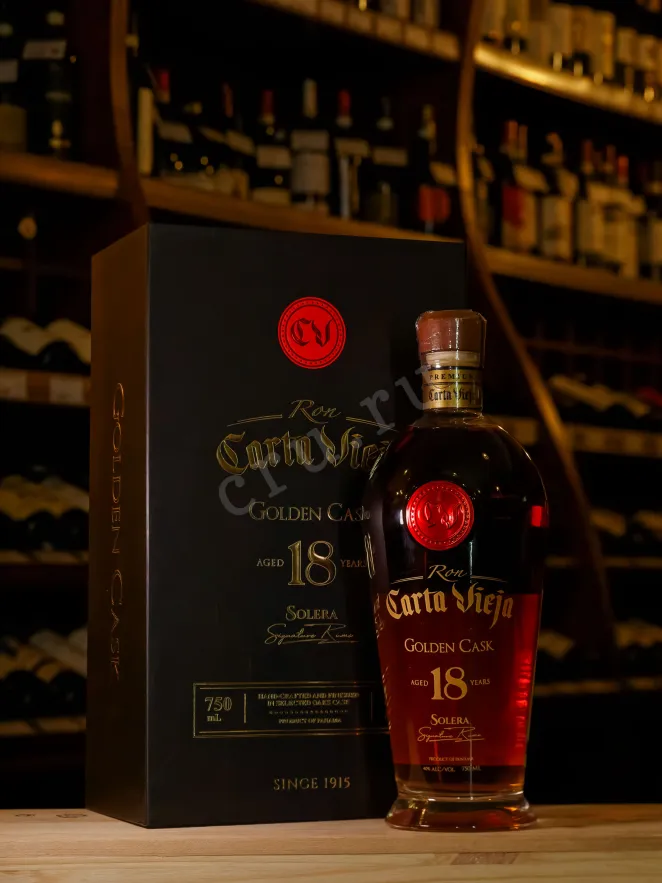 В магазине Крю Профи Carta Vieja Golden Cask Solera 18 years in gift box 0.75 л