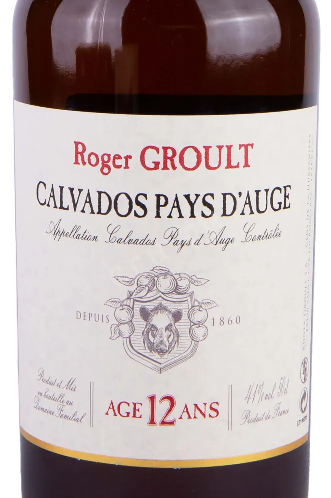 Этикетка Roger Groult 12 years 0.5 л