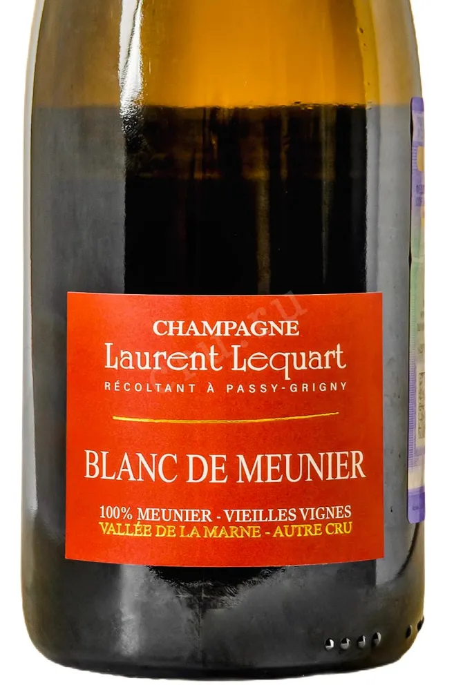 Этикетка Laurent Lequart Blanc De Meugnier 2020 0.75 л