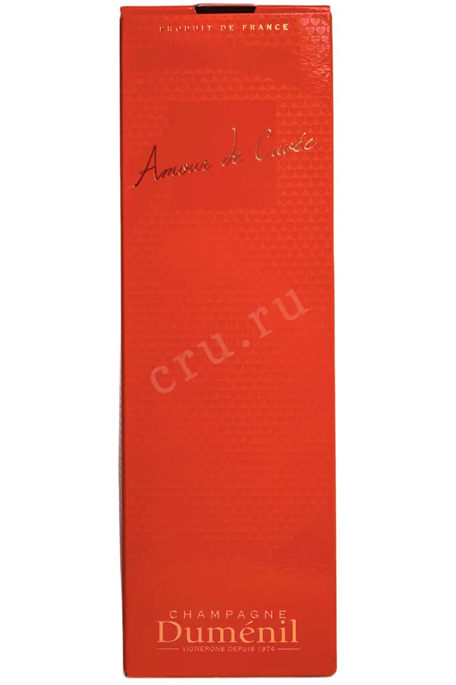 Подарочная коробка Champagne Dumenil Amour de Cuvee Blanc de Noirs Premier Cru Champagne AOC gift box 2017 0.75 л