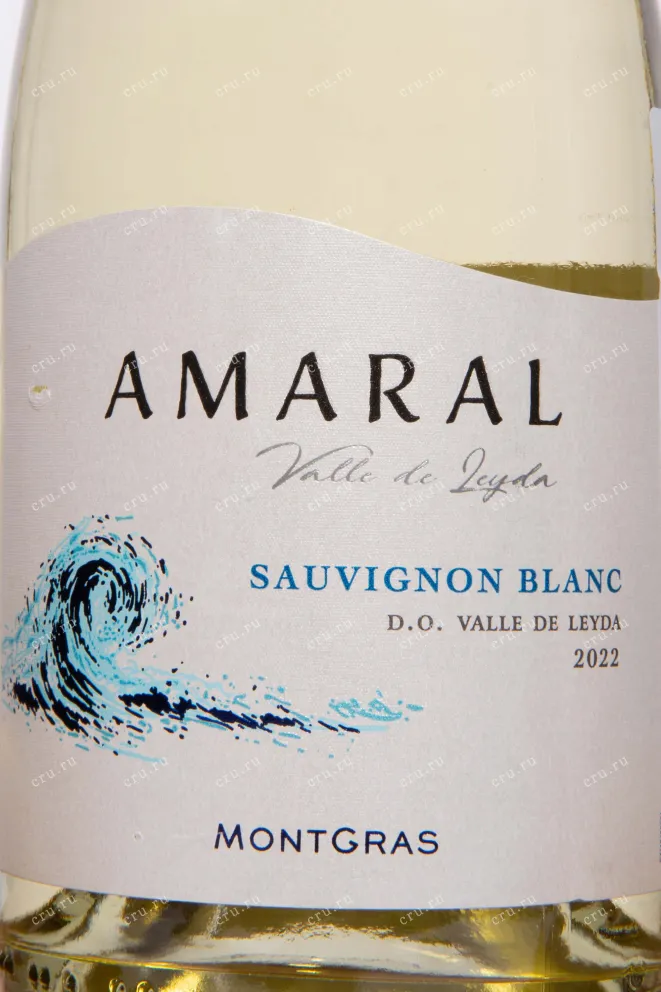 Этикетка Montgras Amaral Sauvignon Blanc Leyda Valley DO 2022 0.75 л