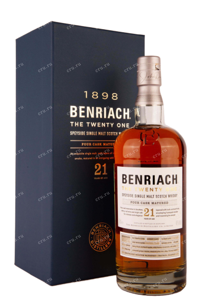Виски Benriach 21 years in giftbox  0.7 л