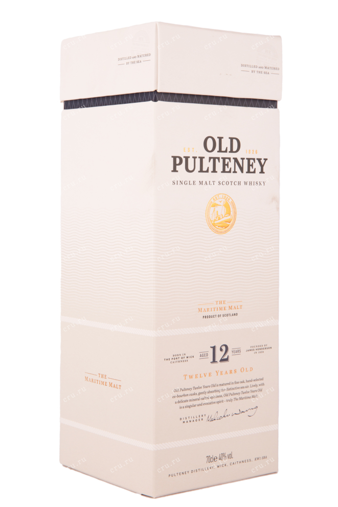 Подарочная коробка виски Олд Палтни 12 лет 0.7
