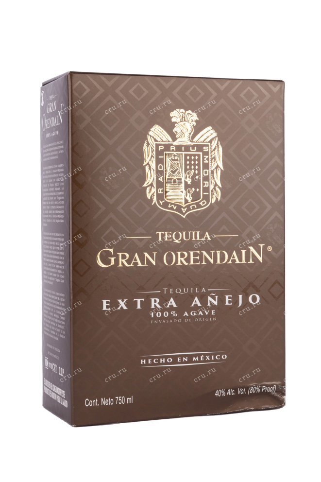 Подарочная коробка Gran Orendain Anejo with gift box 0.75 л