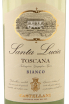 Этикетка Santa Lucia Toscana Bianco IGT 0.75 л