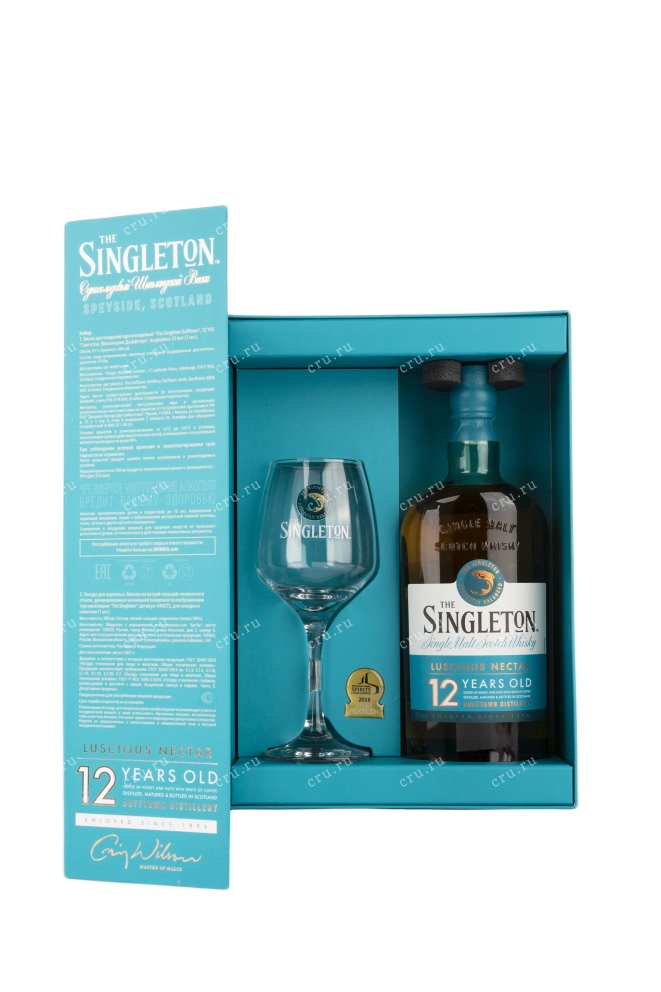 Виски Singleton 12 years with glass gift box  0.7 л