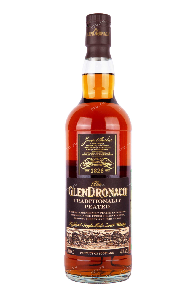 Бутылка Glendronach Traditionally Peated in tube 0.7 л