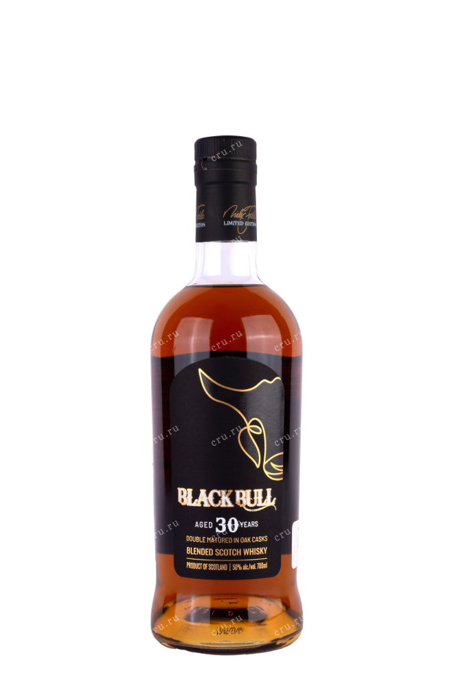 Бутылка Black Bull Blended 30 years old with gift box 0.7 л