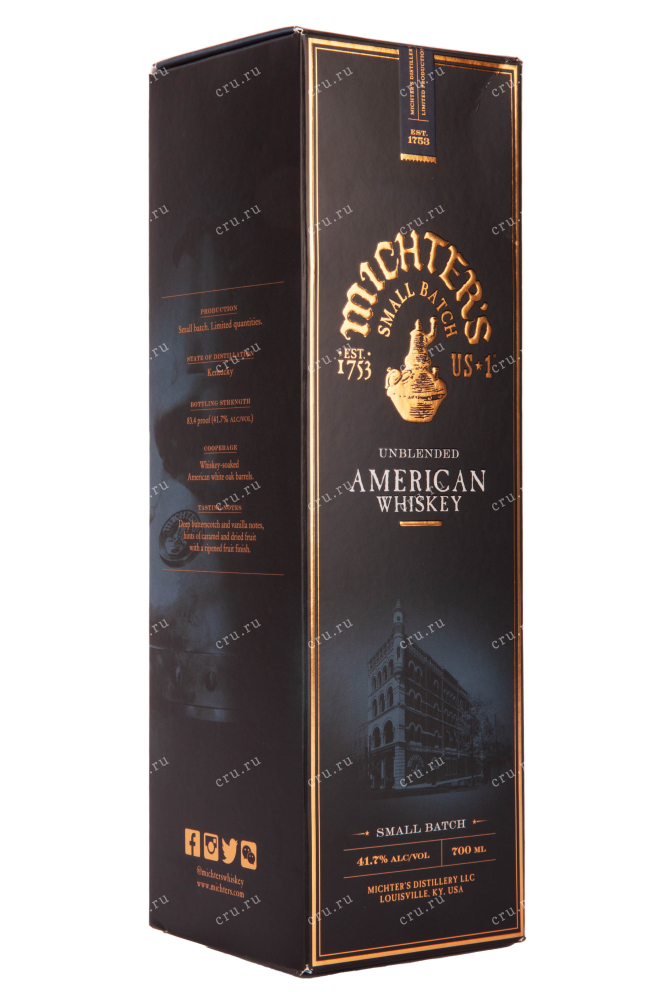 Подарочная коробка виски Миктерс Американ 0.7