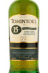 Виски Tomintoul Peated 15 years  0.7 л