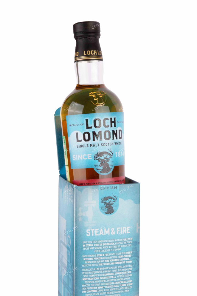 В подарочной коробке Loch Lomond Steam & Fire Single Malt in gift box 0.7 л